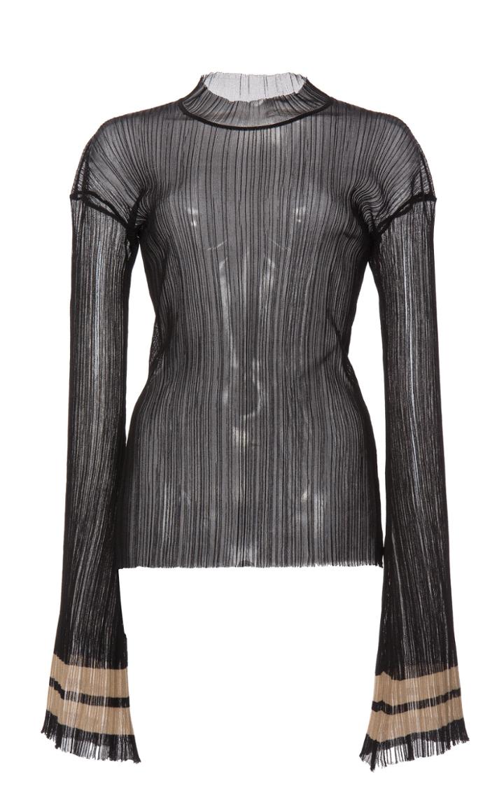 Loewe High Neck Silk Top