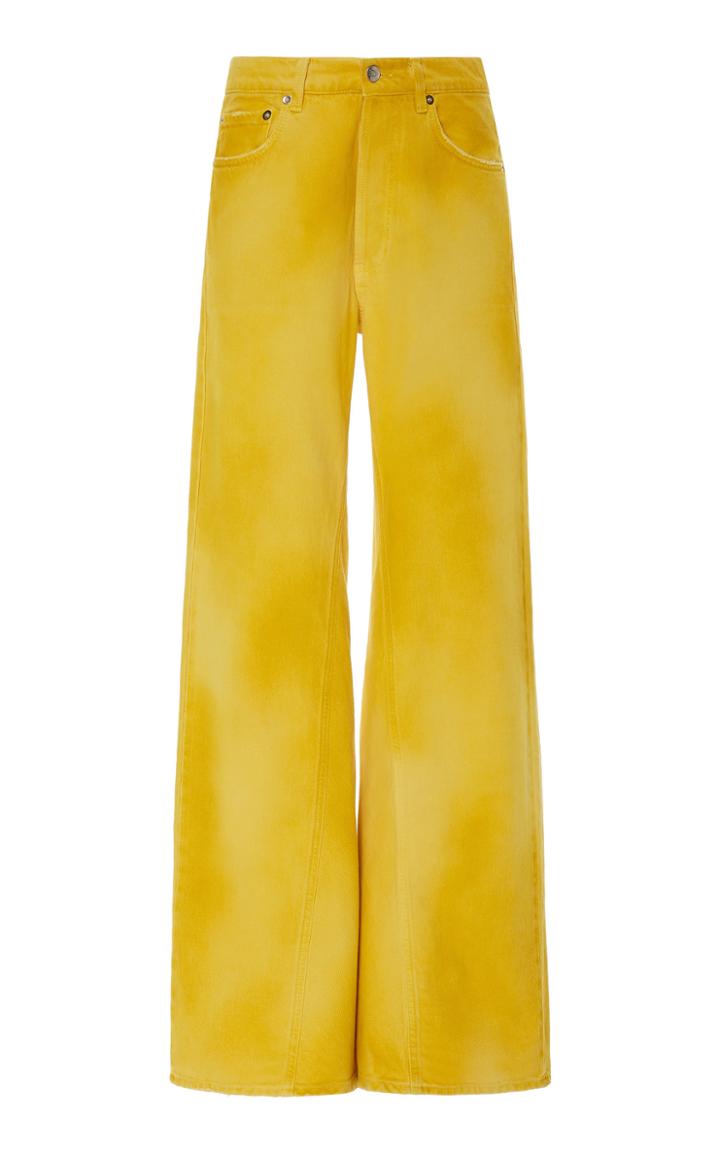 Ganni Shiloh High-rise Wide-leg Jeans