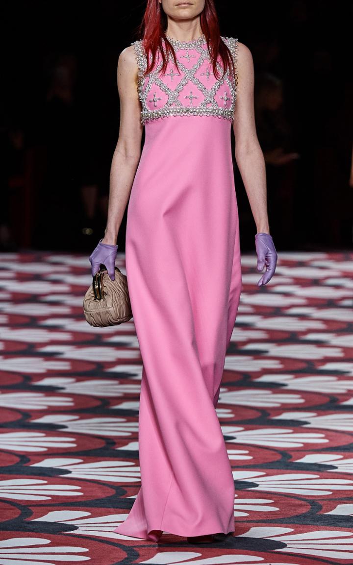 Moda Operandi Miu Miu Embellished Bodice Gown