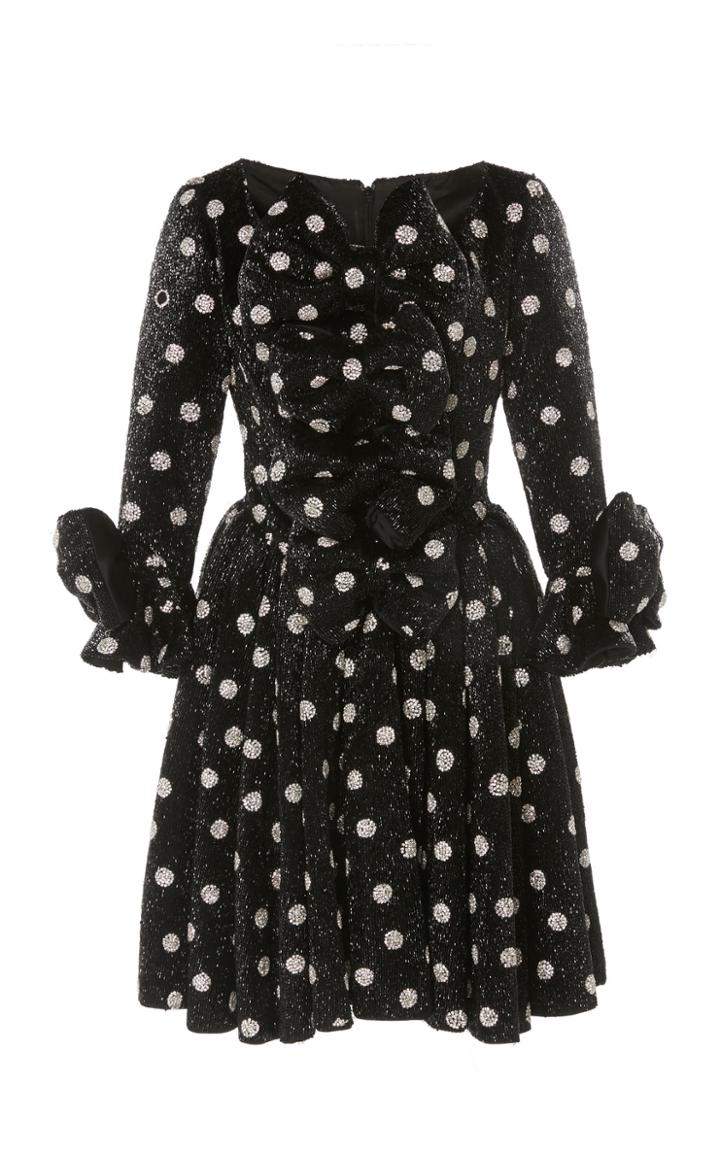 Moda Operandi Richard Quinn Polka-dot Sequined Dress Size: 6
