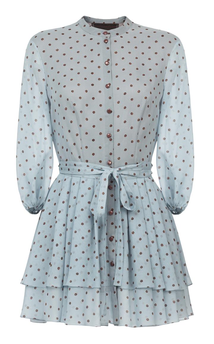 Ulyana Sergeenko Demi Couture Polka Dot Mini Dress