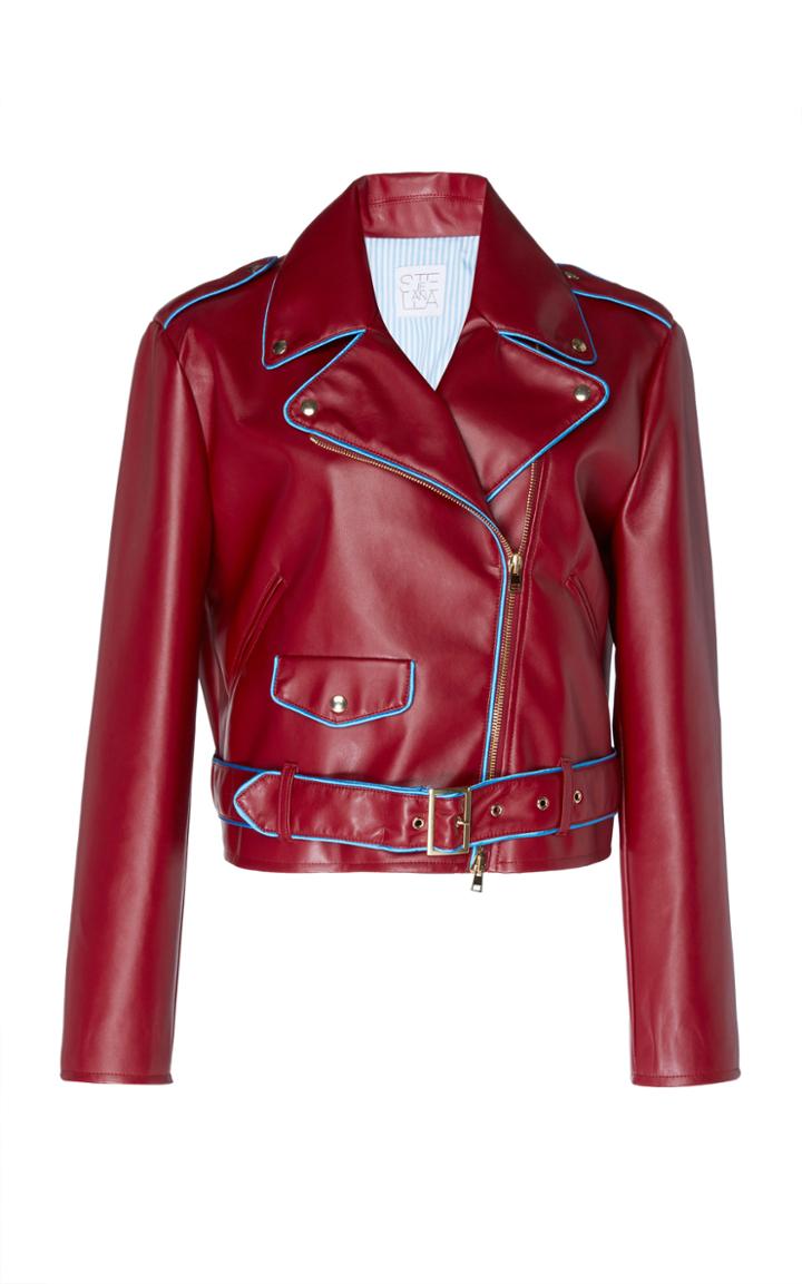 Stella Jean Matte Moto Jacket
