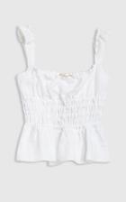 Moda Operandi Brock Collection Silvia Ruched Linen Top