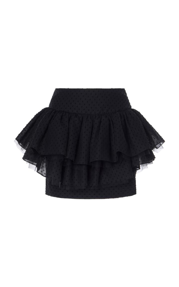 Moda Operandi Alexandre Vauthier High-rise Ruffle-embellished Cotton Skirt Size: 34