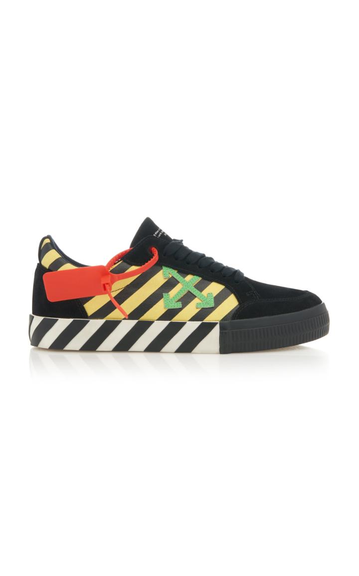 Off-white C/o Virgil Abloh Suede And Canvas Low-top Sneakers Size: 41