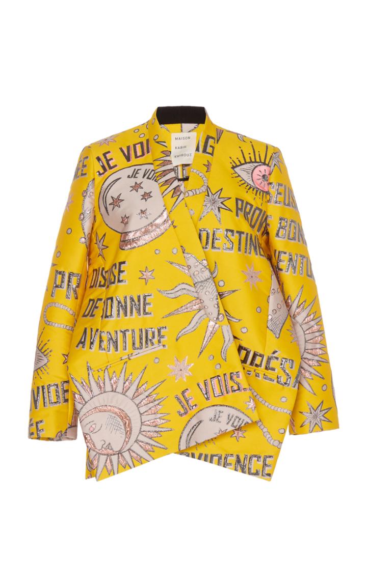 Maison Rabih Kayrouz Printed Brocade Jacket