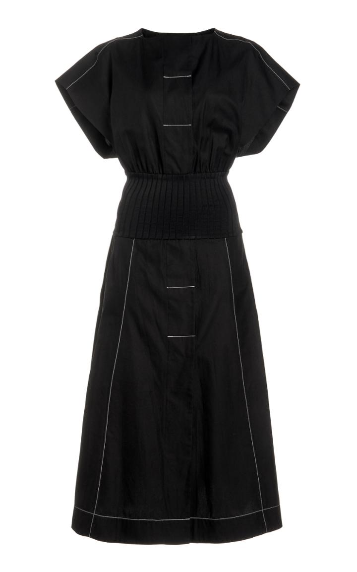 Moda Operandi Esse Studios Ribbed-knit Cotton Shirt Dress