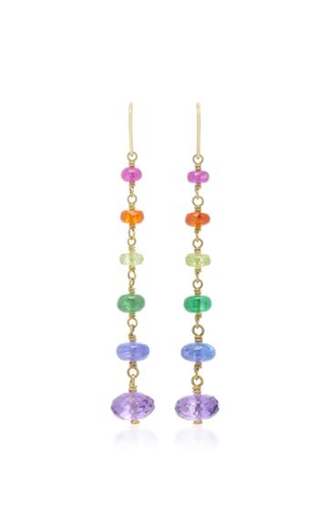Mallary Marks Spun Sugar 18k Gold Multi-stone Earrings