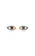 Moda Operandi Pamela Love Enamel Eye 14k Gold-plated Studs
