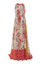 Carolina Herrera Floral Silk Gown