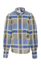 Joseph Laurel Foulard Check Top