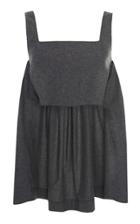 Rosie Assoulin Watteau-back Crop Wool-blend Top