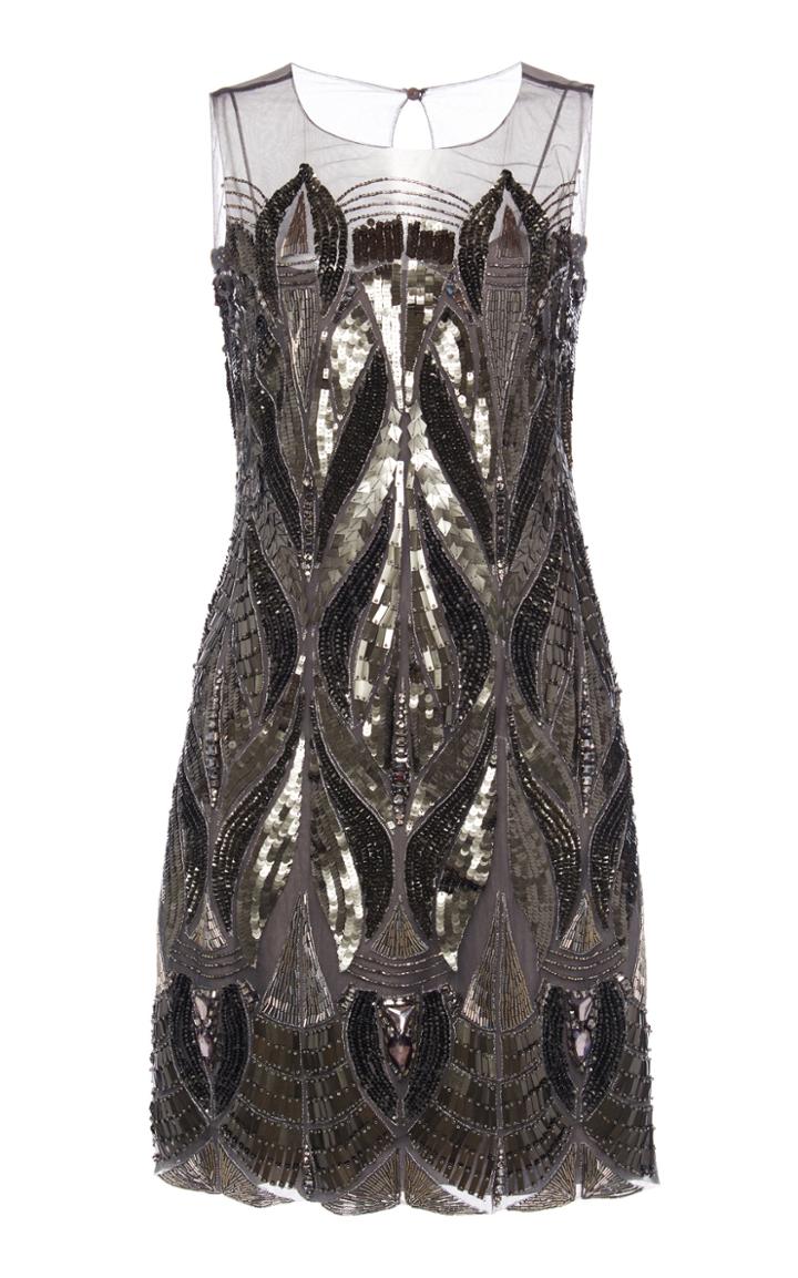 Moda Operandi Alberta Ferretti Embellished Tulle Mini Dress