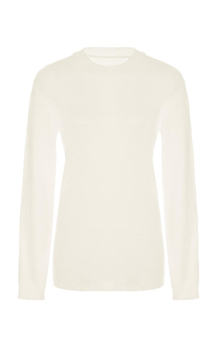 Nanna Van Blaaderen Ivory Fine Tricot Knit Sweater
