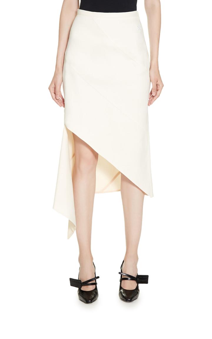 Moda Operandi Off-white C/o Virgil Abloh Spiral Draping Midi Skirt Size: 38