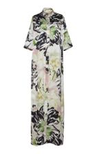 Ralph & Russo Floral Silk Button-down Dress