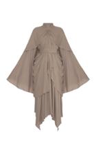 Lado Bokuchava Belted Draped Midi Dress