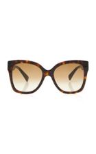 Gucci Web Plaque Oversized Acetate Square-frame Sunglasses