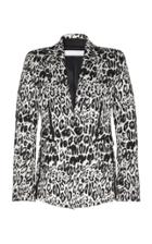 Moda Operandi Unttld Leopard Jacquard Blazer Size: 2