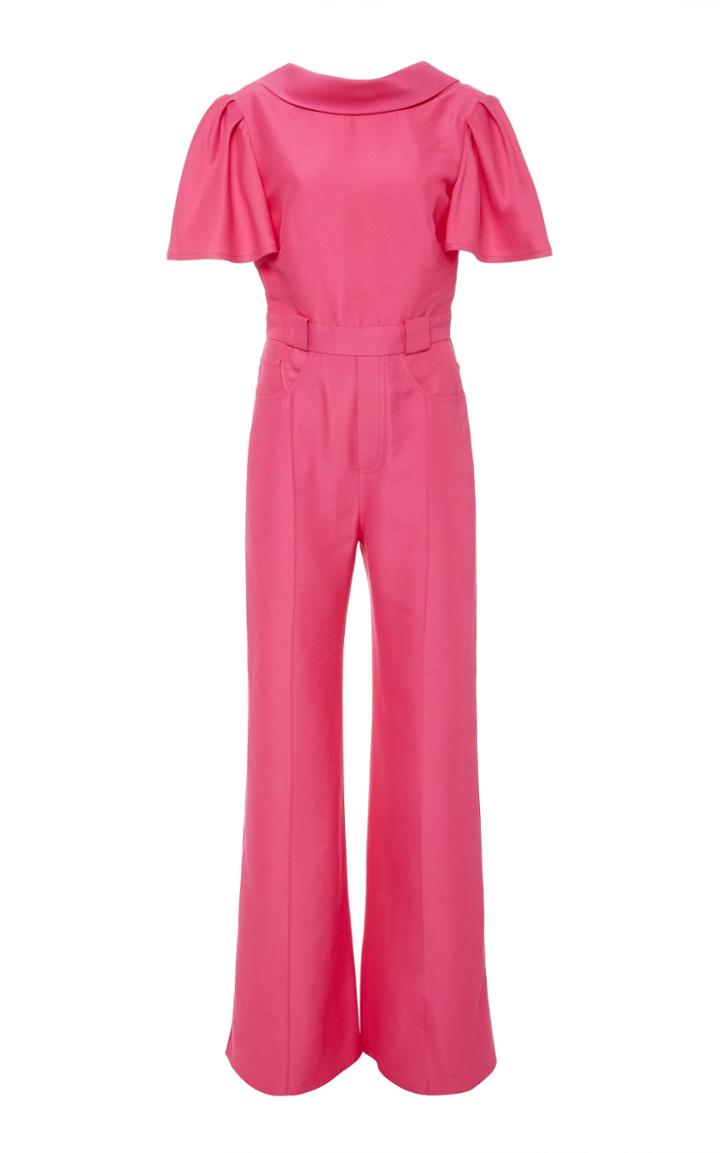 Brandon Maxwell Straight-leg Stretch-crepe Jumpsuit