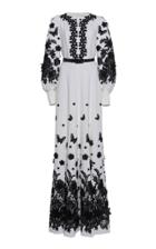 Andrew Gn Lace Embroidered Maxi Dress