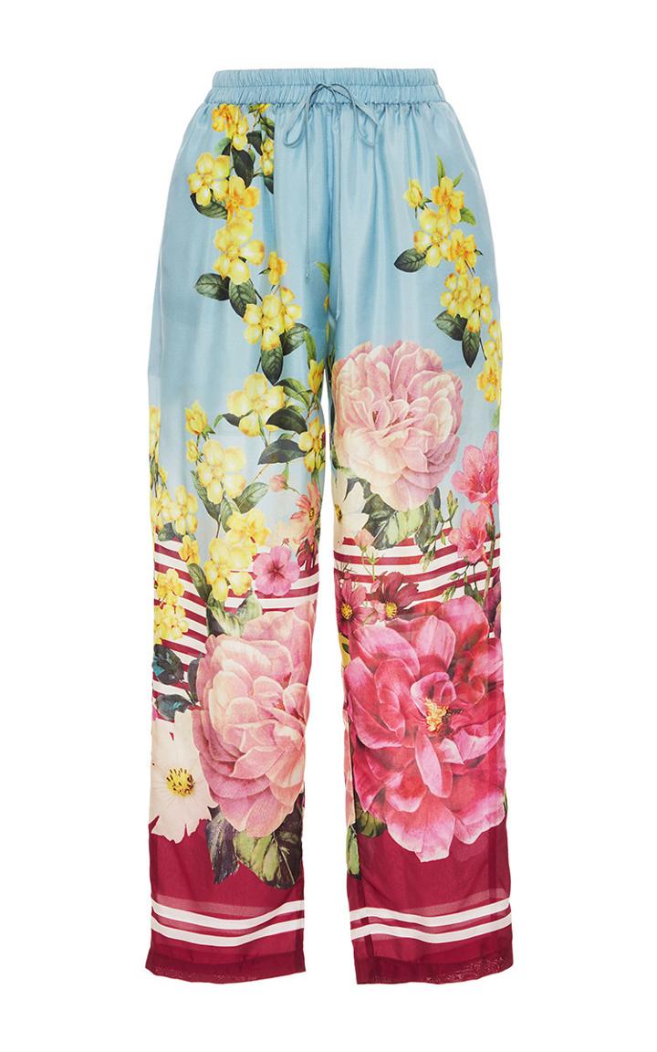 Blugirl Print Striped Pants