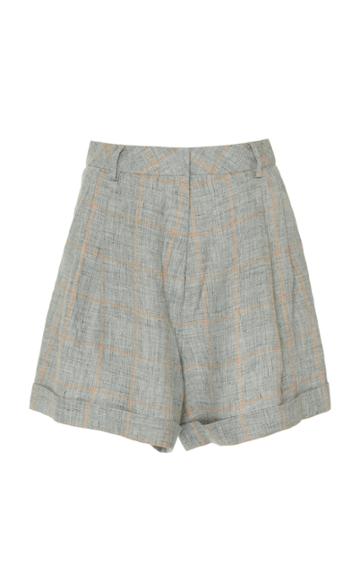 Zeynep Aray Linen Pleated Shorts