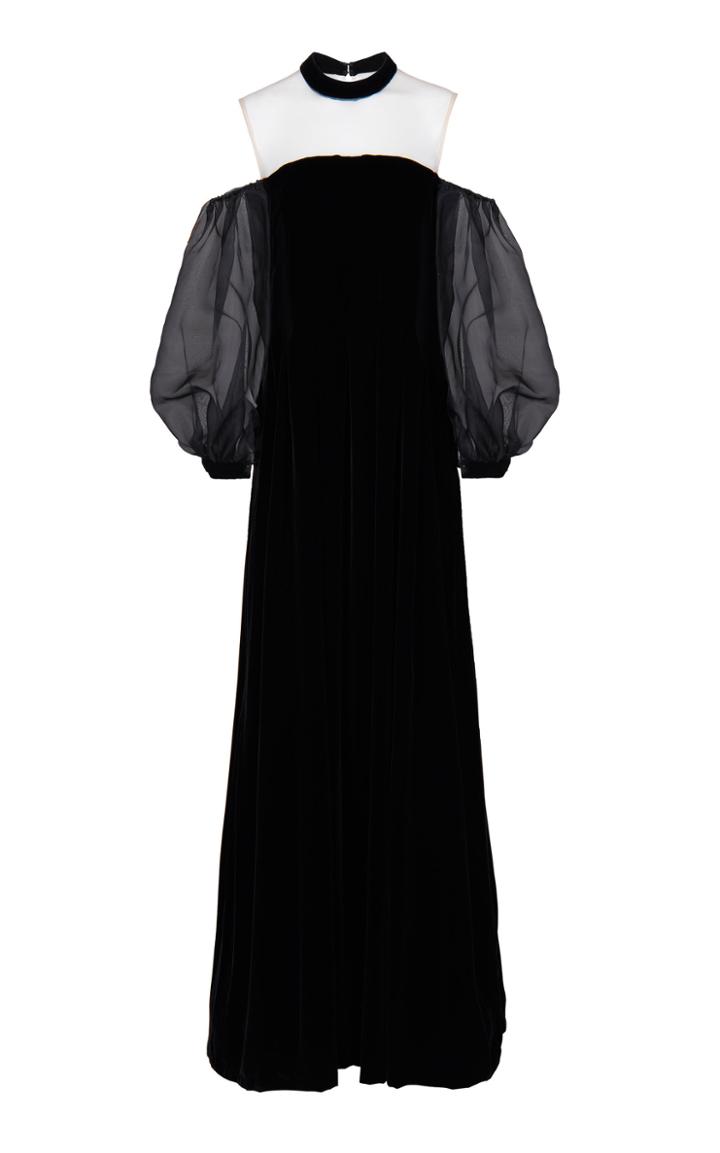 Bazza Alzouman Flora Velvet Dress