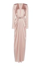 Alexandre Vauthier Silk-blend Belted Gown