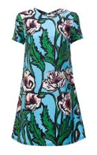 Moda Operandi La Doublej Mini Swing Floral Silk Dress