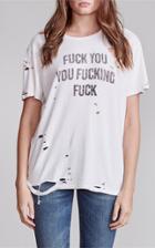 Moda Operandi R13 Oversized Ripped Cotton-blend T-shirt