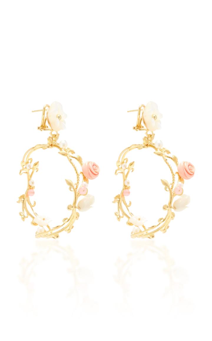 Moda Operandi Of Rare Origin Flower Whirl Earrings