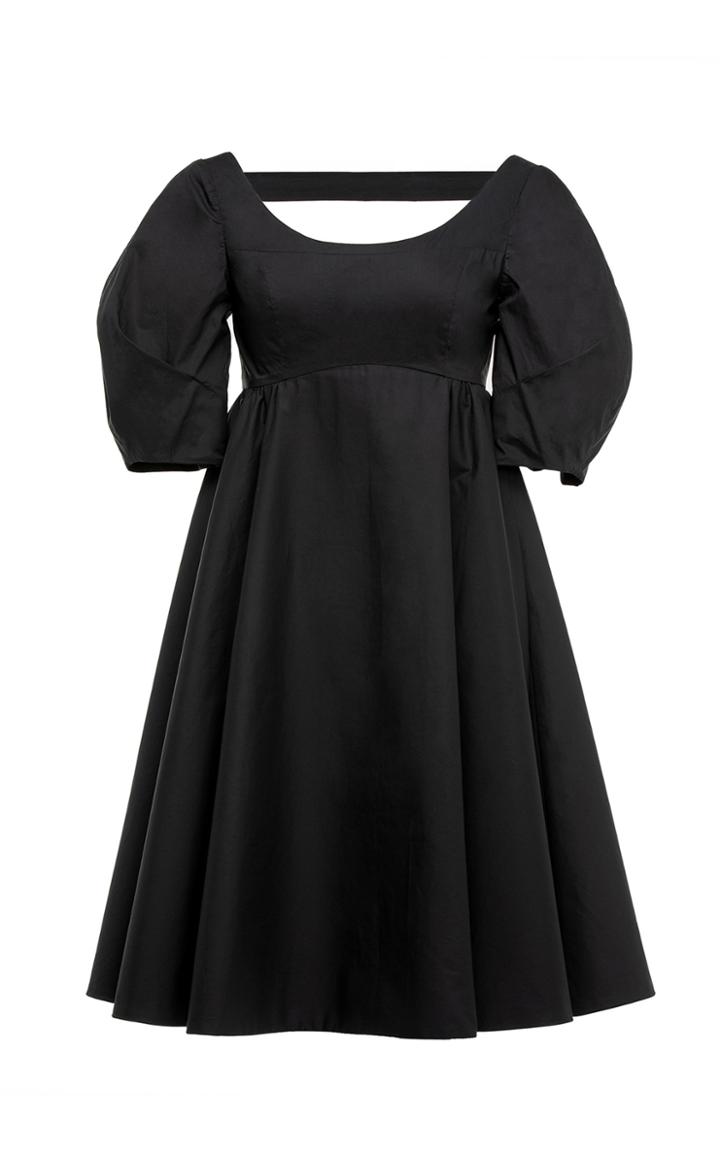 Moda Operandi Huishan Zhang Mia Puff-sleeve Cotton Midi Dress