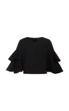 Josie Natori Tiered Sleeve Top