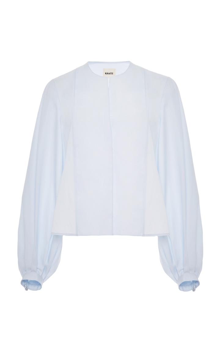 Khaite Enya Poplin Cotton Top
