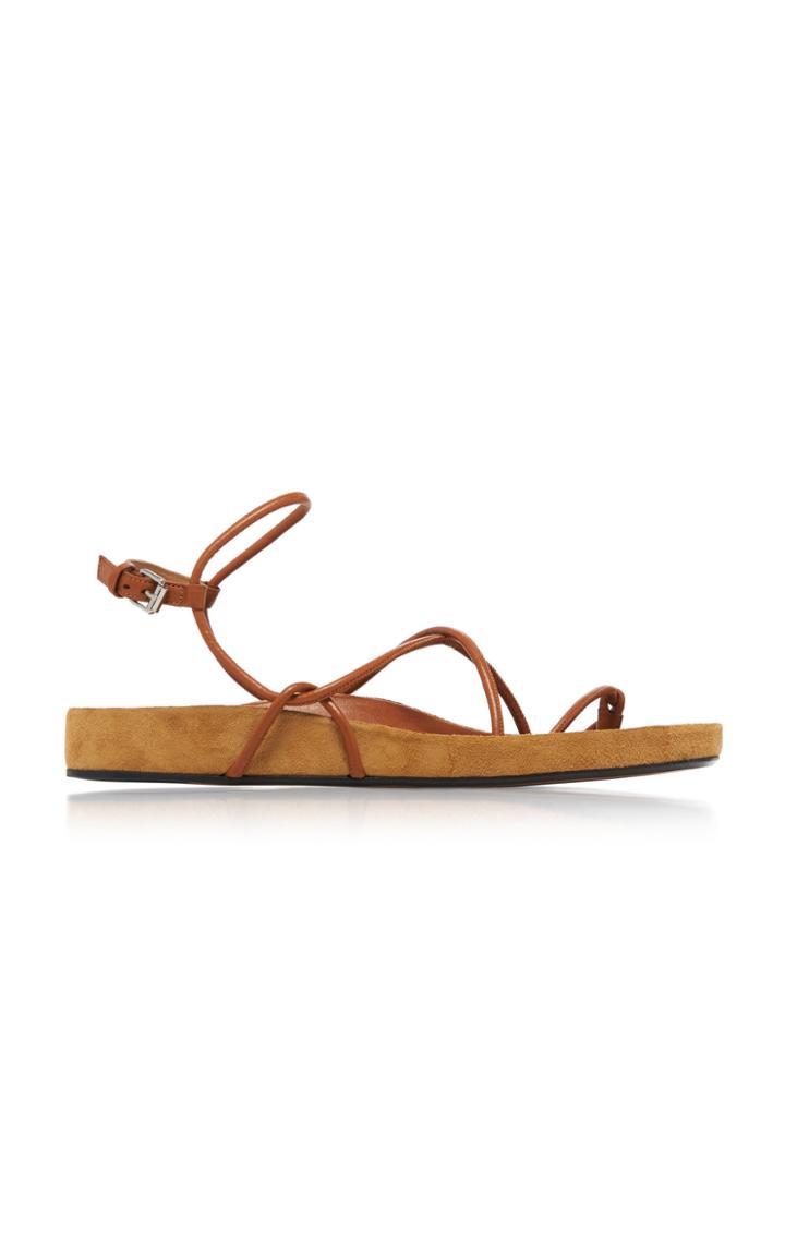 Moda Operandi Isabel Marant Enador Leather Strappy Sandals Size: 38