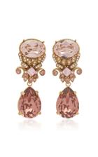 Dolce & Gabbana Brass And Glass Drop Earrings