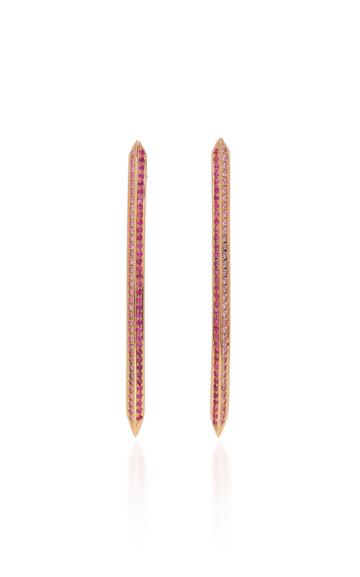 Ralph Masri Sapphire Sword Earrings