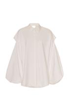 Acler Hawker Blouson-sleeve Cotton Shirt