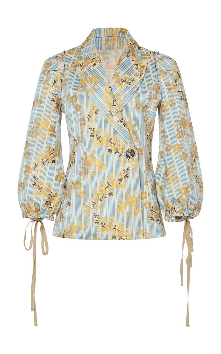 Brock Collection Pandolfi Cotton-blend Tie-sleeve Jacket