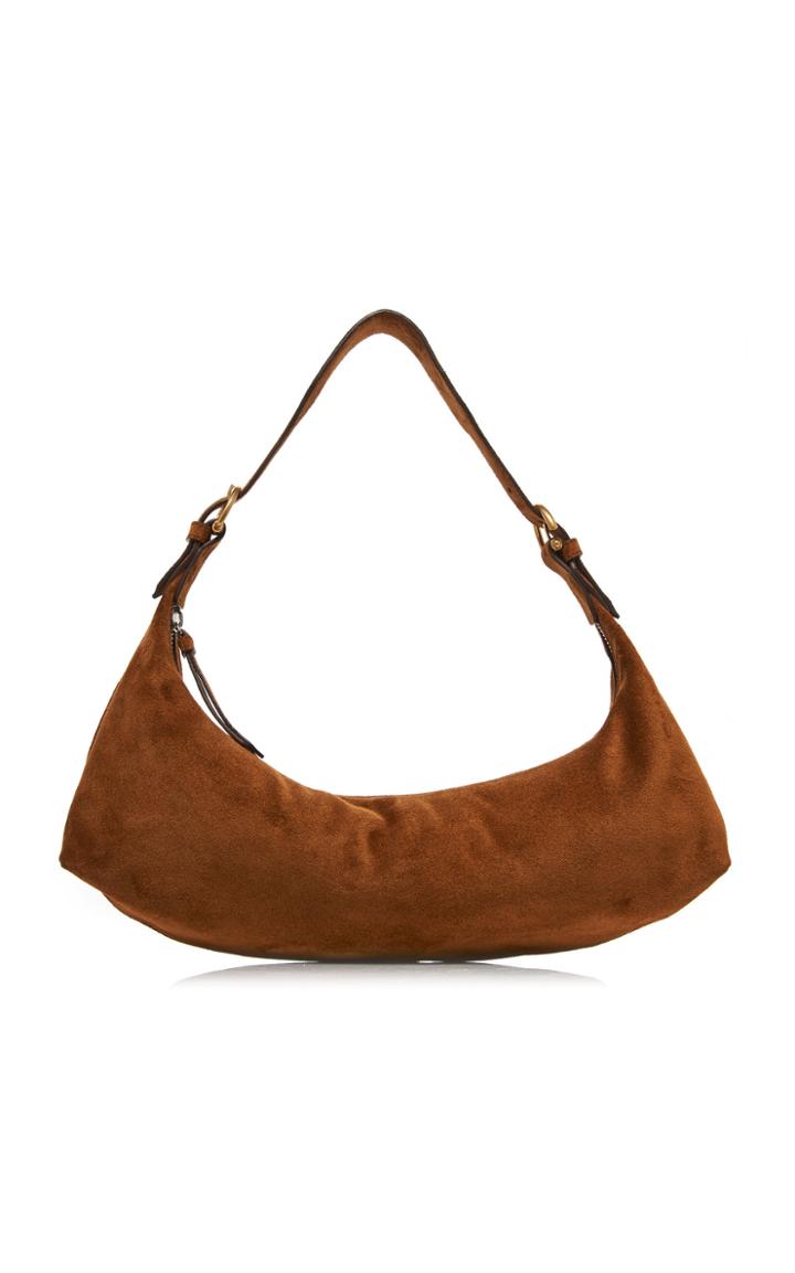 By Far Mara Suede Shoulder Bag