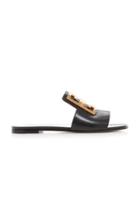 Givenchy Gold-tone Textured-leather Sandals