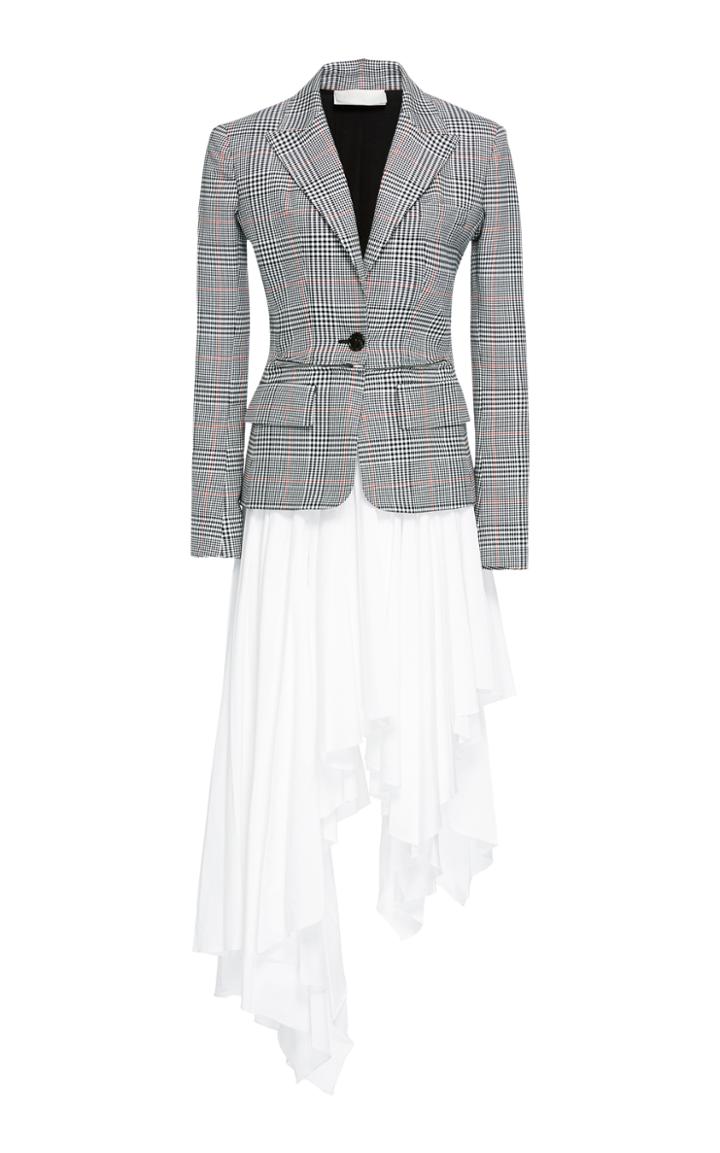 Monse Glen Plaid Jacket Dress