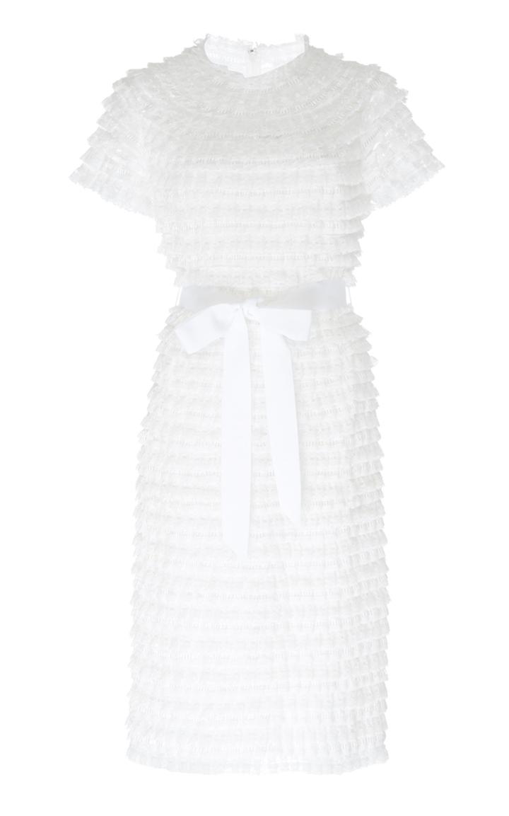 Huishan Zhang Ebba Tiered Cocktail Dress