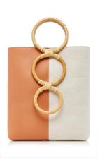 Carolina Santo Domingo Petra Mini Leather Tote Bag With Bamboo Handles