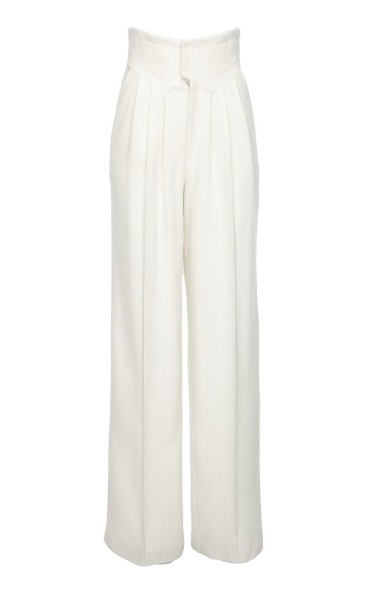 Situationist High-rise Wide-leg Wool Pant
