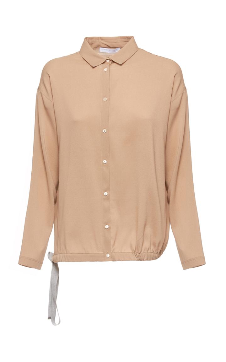 Fabiana Filippi Drawstring Button Down Blouse