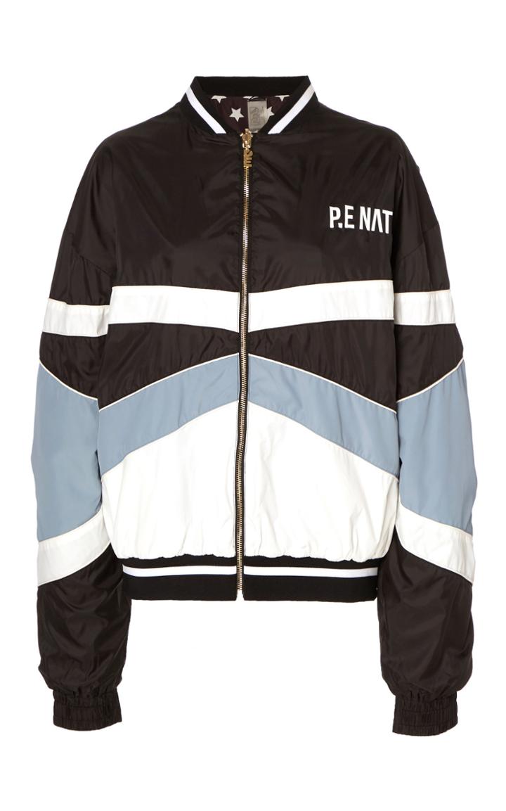 P.e Nation Dominion Contrast Stripe Bomber