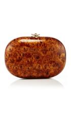 Jeffrey Levinson Elina Burl Walnut Gloss Clutch