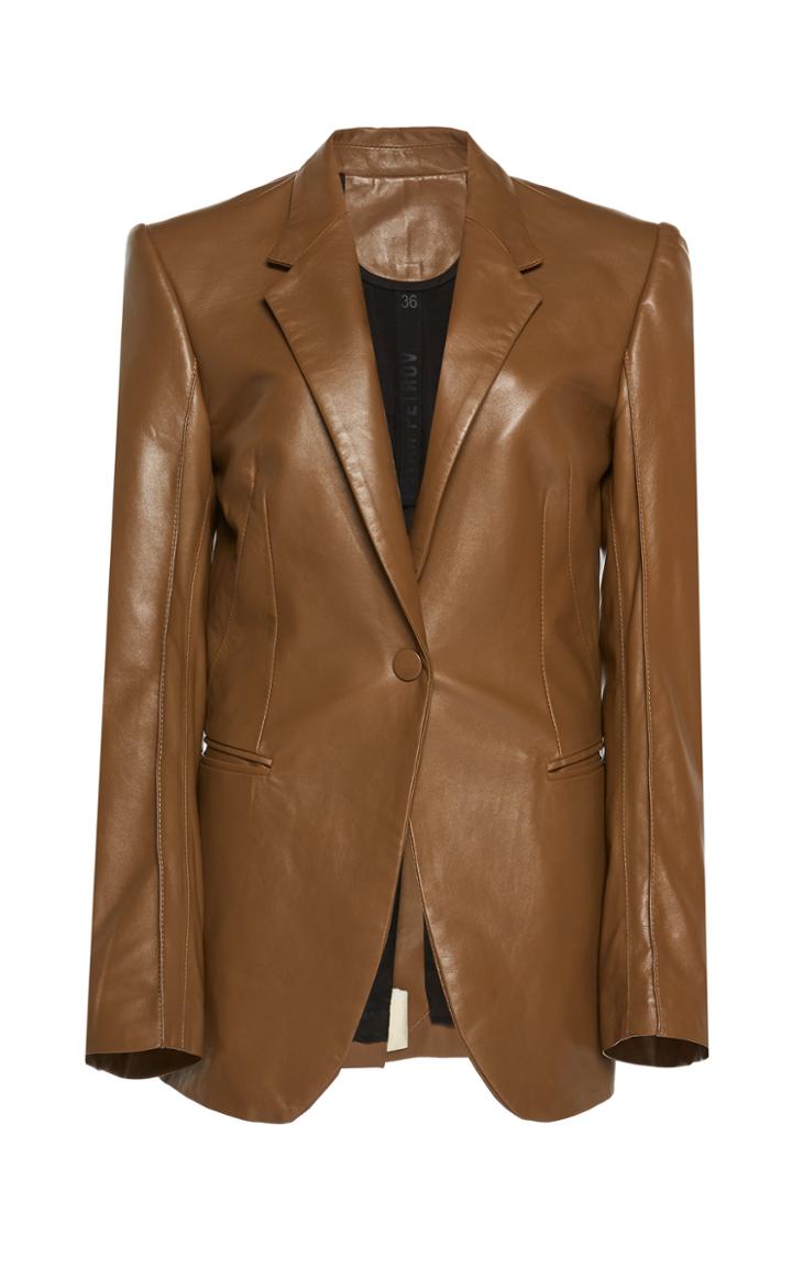 Petar Petrov Hogan Pintucked Leather Pants